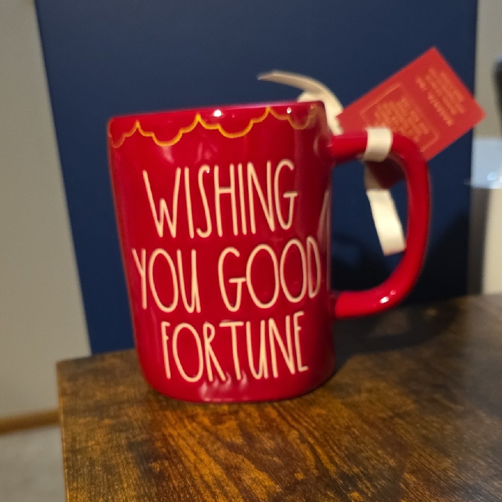 NWT Rae Dunn Chinese New Year Red Mug - Wishing You Good Fortune